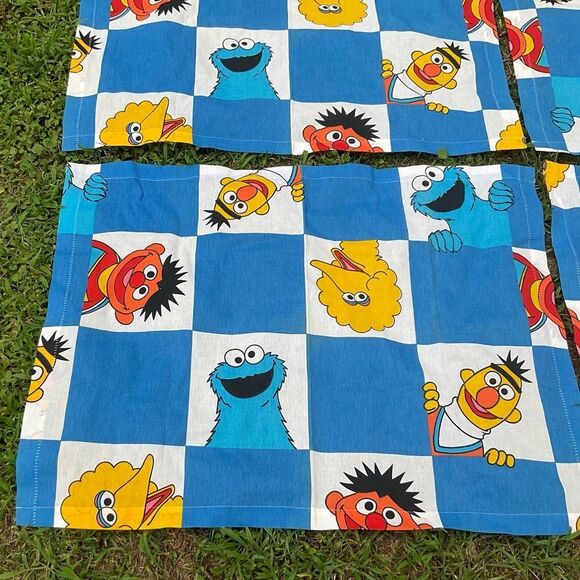 NEW Vintage 70s 80s SESAME STREET Muppets Kids Nursery Curtain Panels JP Stevens - Picture 3 of 11